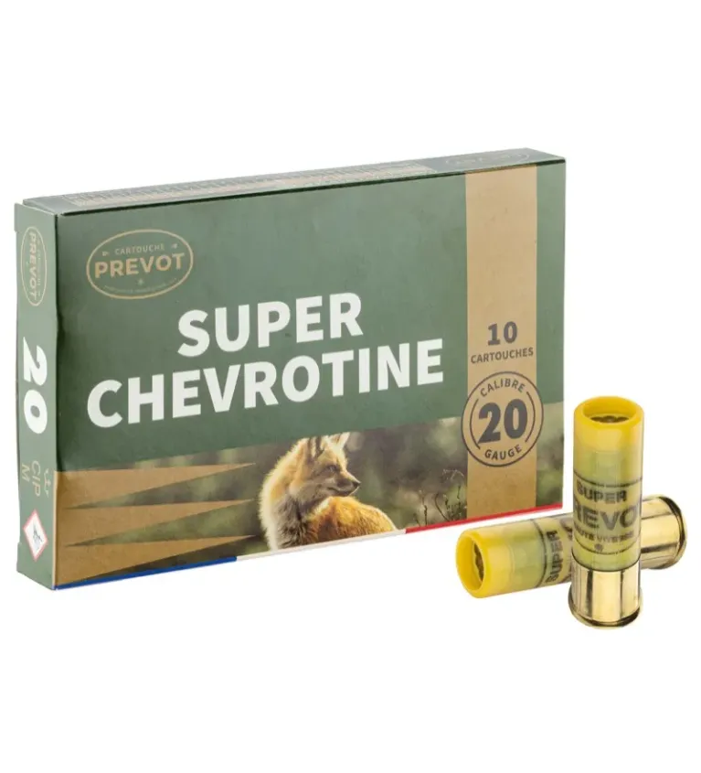 Cartouches Prevot super chevrotine - Cal. 20/70 