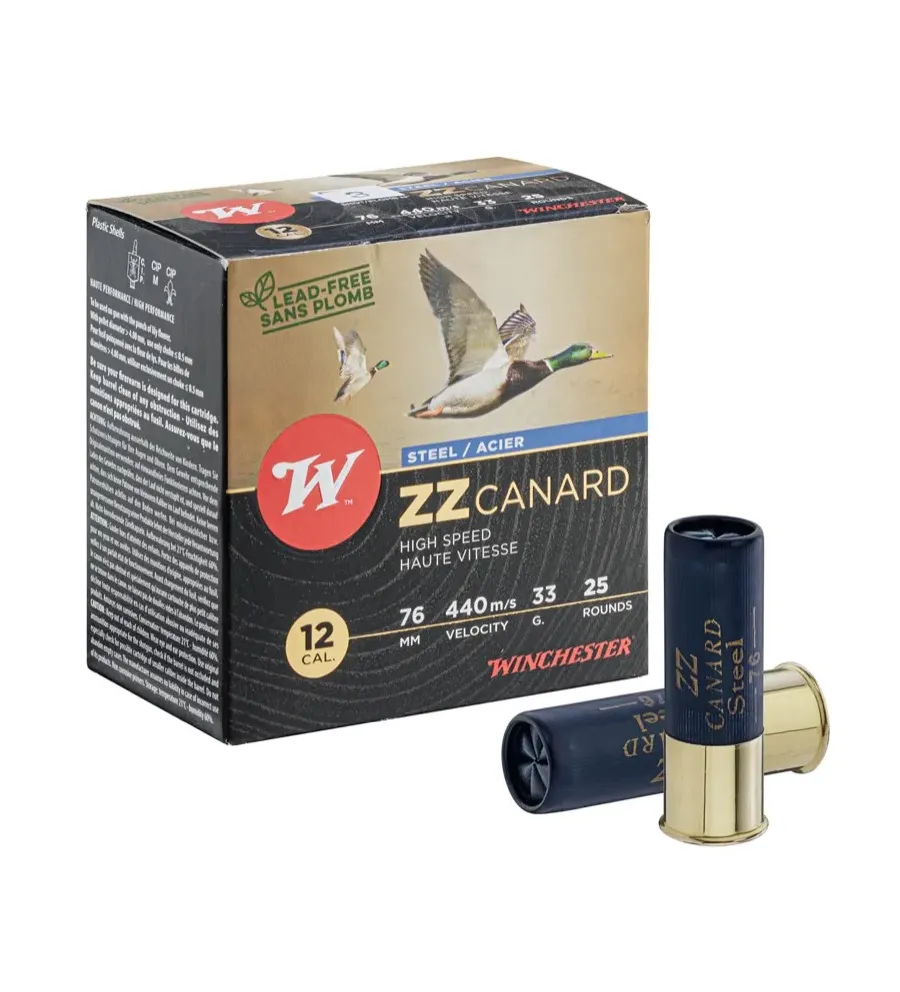 Cartouches Winchester HP ZZ Canard Acier - 12/76 Cartouches Winchester HP ZZ Canard Acier - 12/76