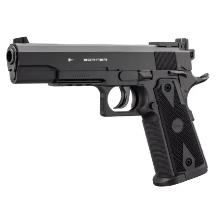 Pistolet CO2 culasse fixe BORNER POWERWIN 304 Cal. 4.5mm BB's 