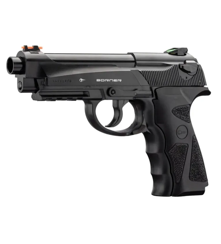 Pistolet CO2 culasse fixe BORNER SPORT 306M Cal. 4.5mm BB's 
