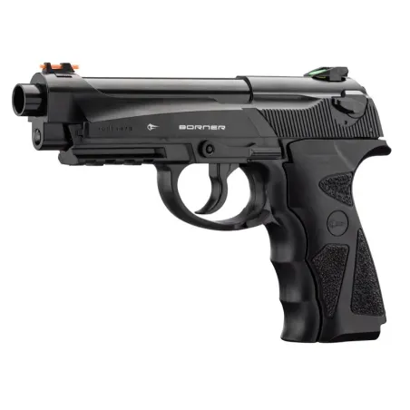 Pistolet CO2 culasse fixe BORNER SPORT 306M Cal. 4.5mm BB's 