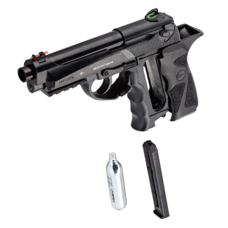 Pistolet CO2 culasse fixe BORNER SPORT 306M Cal. 4.5mm BB's 