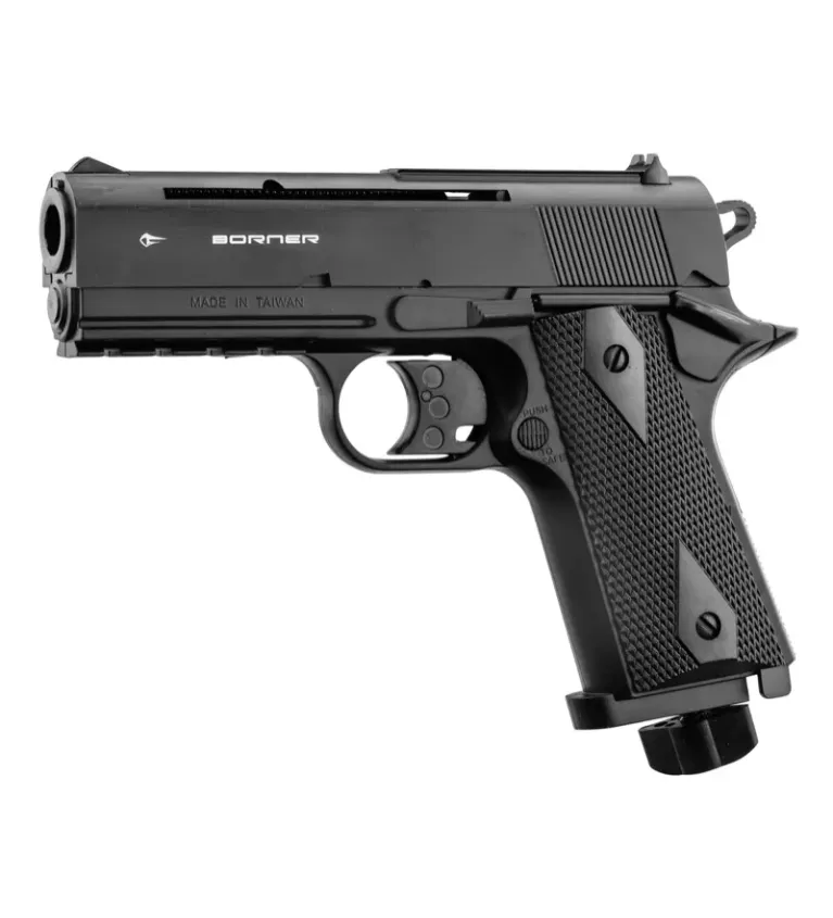 Pistolet CO2 culasse fixe BORNER WC 401 Cal. 4.5mm BB's 
