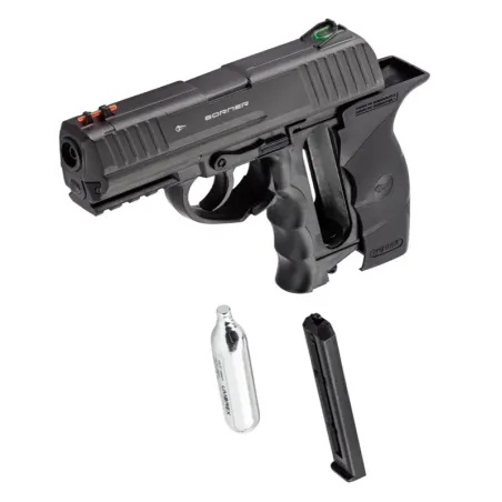 Pistolet CO2 culasse fixe BORNER W3000 Cal. 4.5mm BB's 