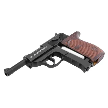 Pistolet CO2 culasse fixe BORNER C41 P38 Cal. 4.5mm BB's 