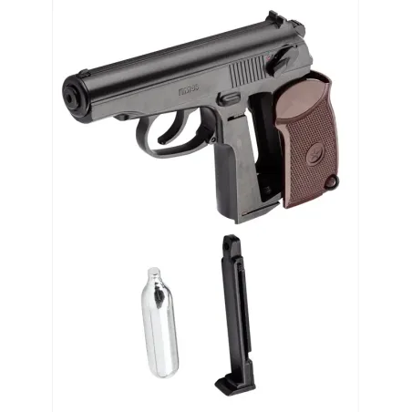 Pistolet CO2 culasse fixe BORNER PM49 Makarov Cal. 4.5mm BB's 