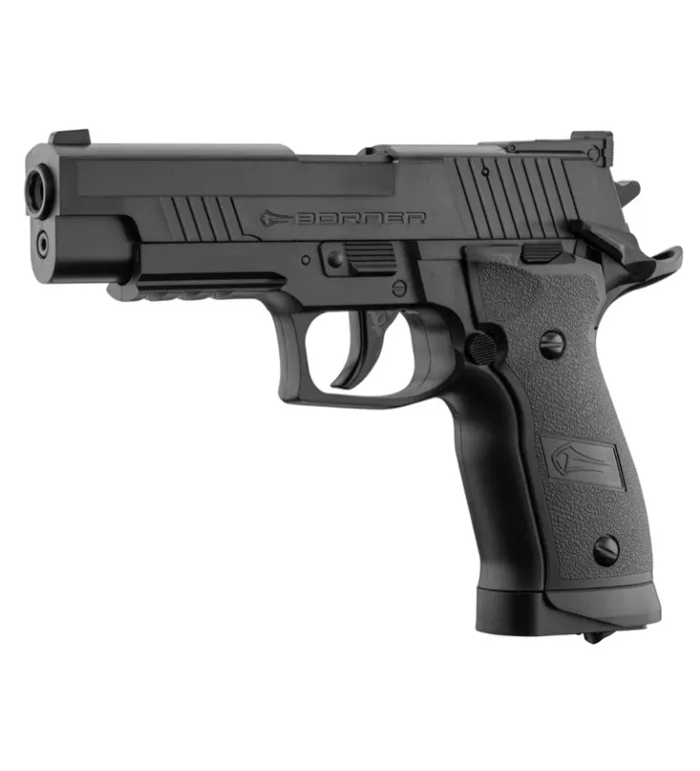 Pistolet CO2 culasse fixe BORNER Z122 Cal. 4.5mm BB's 