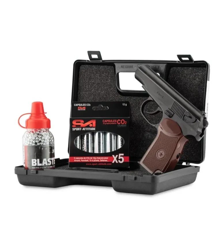 Pack Borner PM-X 4,5mm bbs 3,0J + mallette + billes 4,5 + CO2 