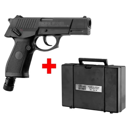 Pistolet Concorde Defender CO2 cal. 50 à balles caoutchouc 