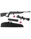Pack carabine BO Manufacture cal. 22 LR lunette 3-9x40 + Silencieux + fourreau 