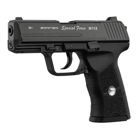 Pistolet CO2 culasse mobile BORNER W118 cal. 4.5mm BB's 