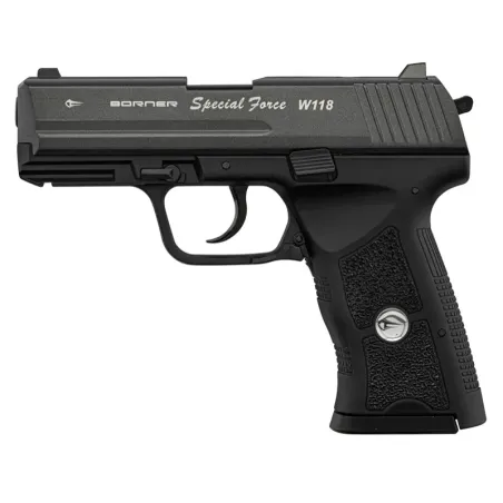 Pistolet CO2 culasse mobile BORNER W118 cal. 4.5mm BB's 