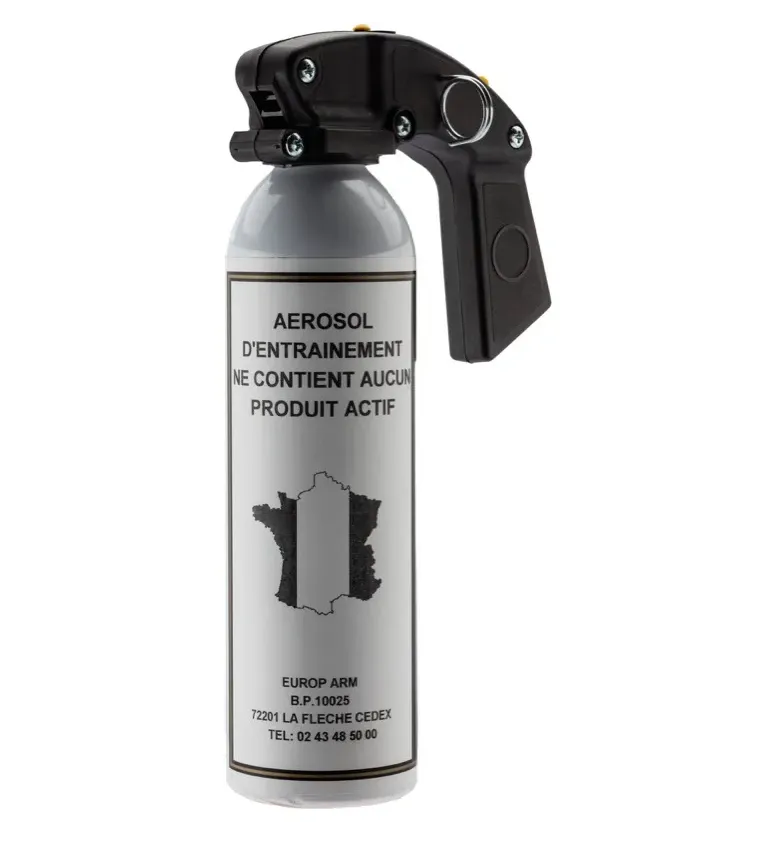Aérosol d'entraînement 300 ml - Gaz inerte + Poignée 