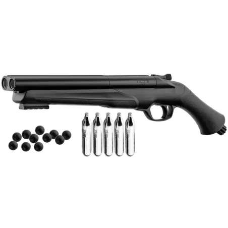 Pack Fusil T4E HDS + recharge CO2 + billes caoutchouc 