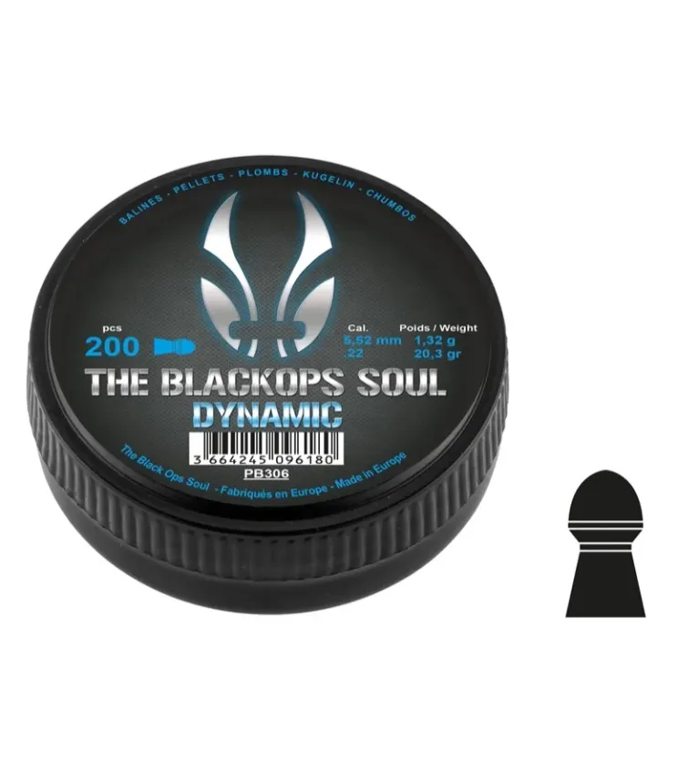 Plombs The Black Ops Soul DYNAMIC Cal. 5,5 mm 