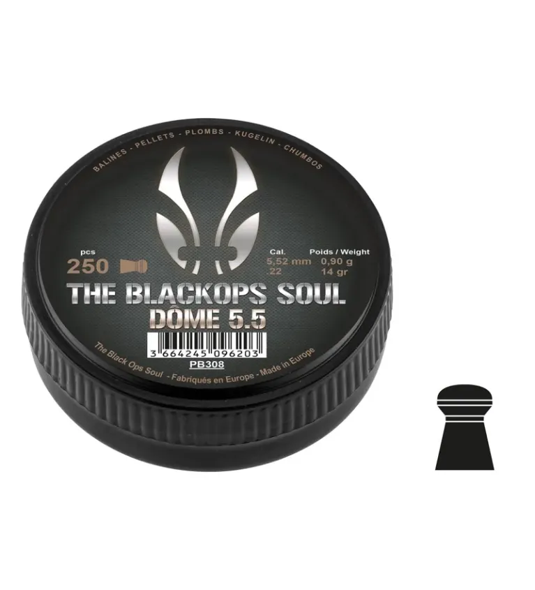 Plombs The Black Ops Soul DOME Cal 5.5 