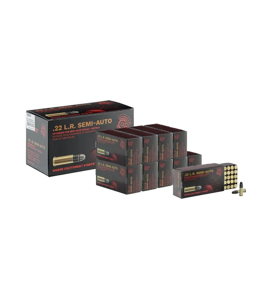 Cartouches 22lr Geco semi-automatique 