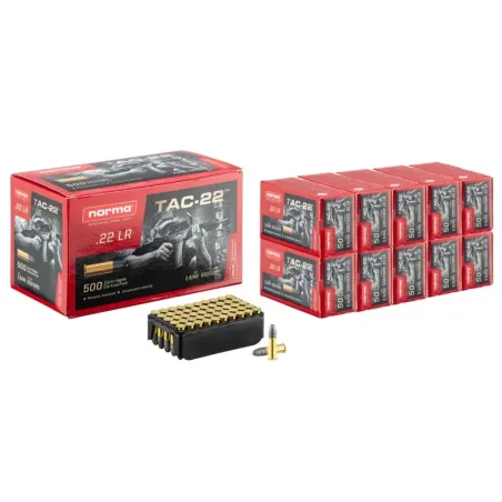 Cartouches 22lr Balles de chasse Norma TAC-22 
