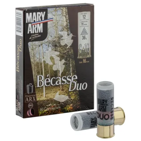 Cartouches Mary Arm Bécasse DUO 36g- Cal. 12/70 