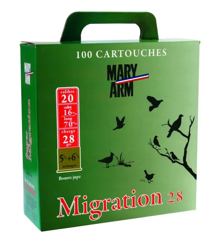 Cartouches Mary Arm Migration 28g - Cal. 20/70 