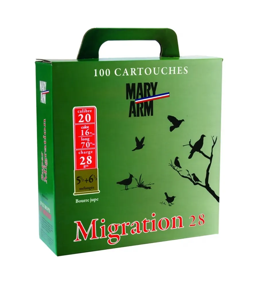 Cartouches Mary Arm Migration 28g - Cal. 20/70 
