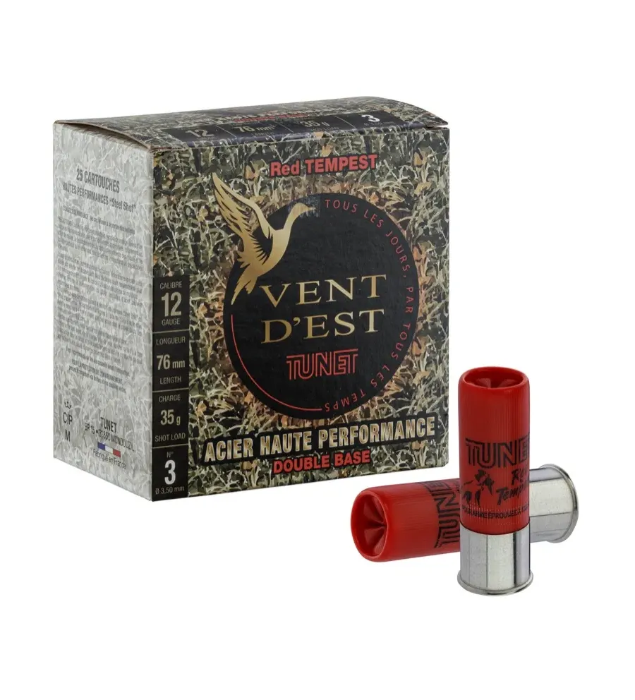 Cartouches TUNET HP Red Tempest 35g acier 12/76 Cartouches TUNET HP Red Tempest 35g acier 12/76