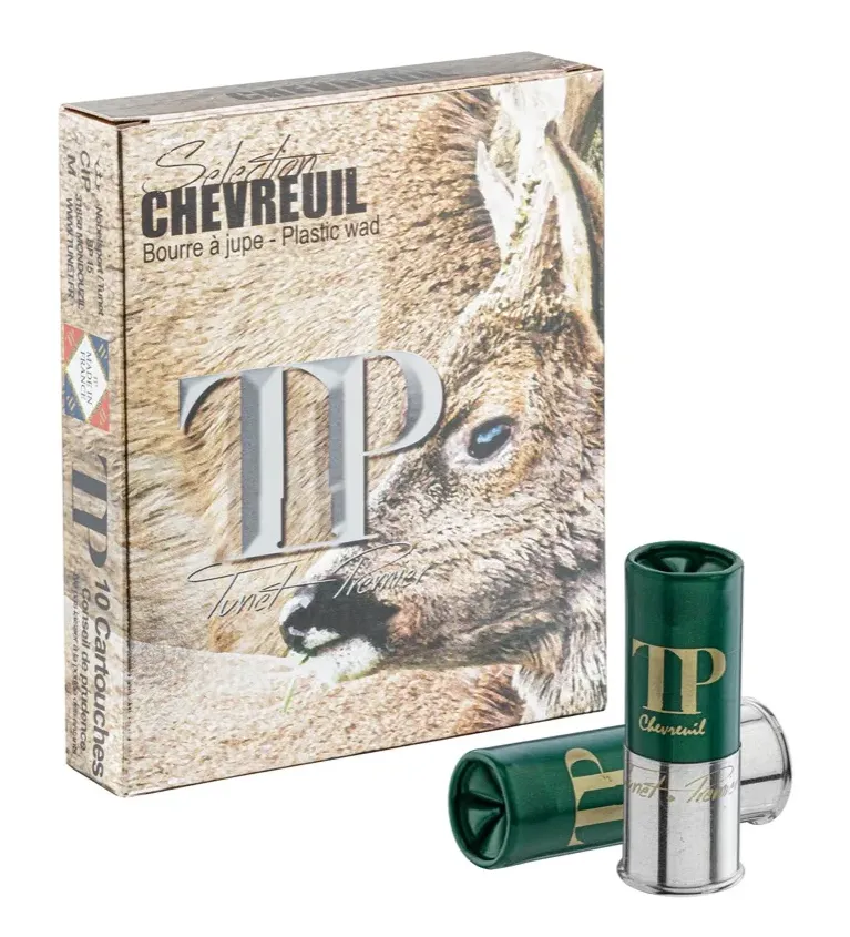 Cartouches TUNET TP Chevreuil 12/70 P1 38 g  