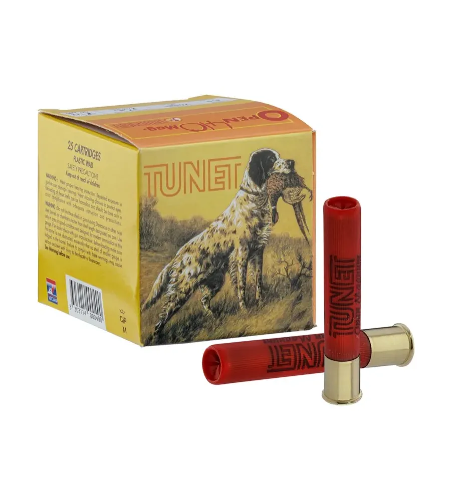 Cartouches TUNET Open .410 bourre à jupe 17 g Cartouches TUNET Open .410 bourre à jupe 17 g