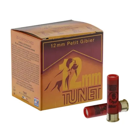 Cartouches TUNET 12 mm Plomb 6 à 8 cal. 36/50  
