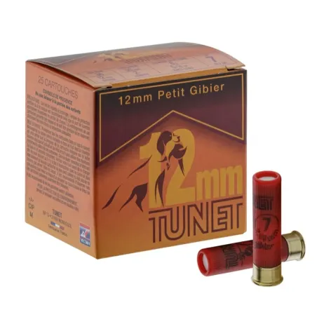 Cartouches TUNET 12 mm Plomb 6 à 8 cal. 36/50  