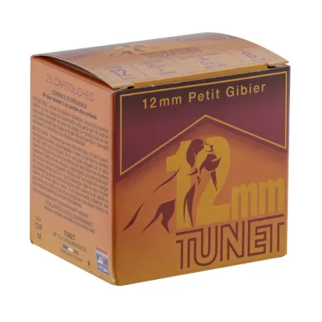 Cartouches TUNET 12 mm Plomb 6 à 8 cal. 36/50  