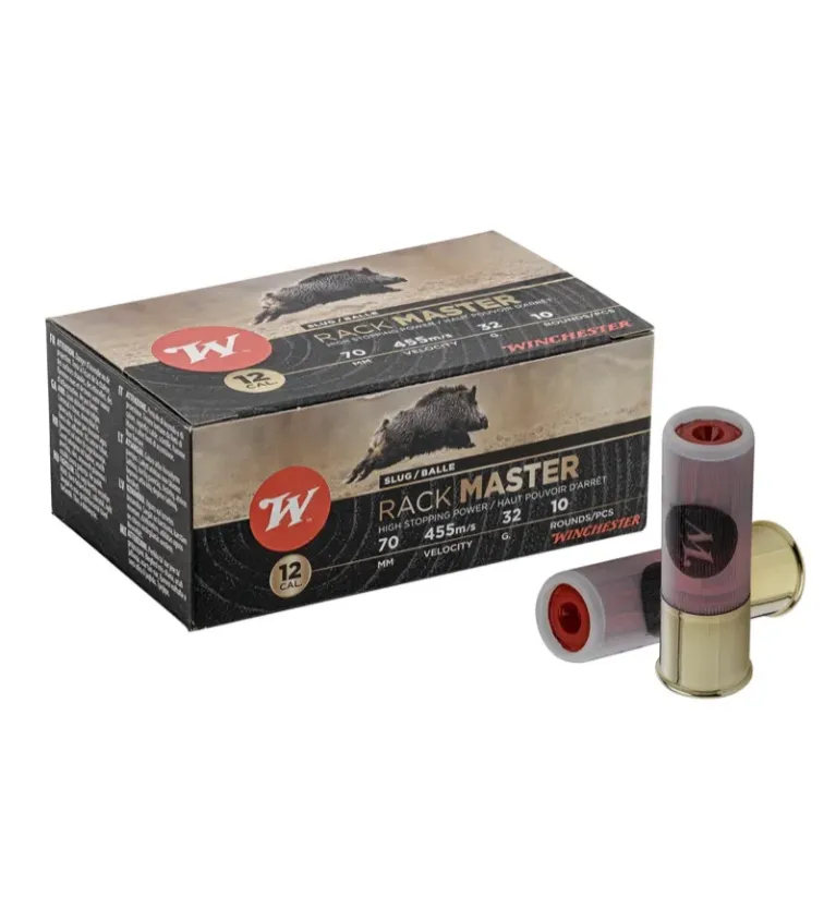 WINCHESTER - Boîte de 10 cartouches calibre 12/70 32g Rackmaster 