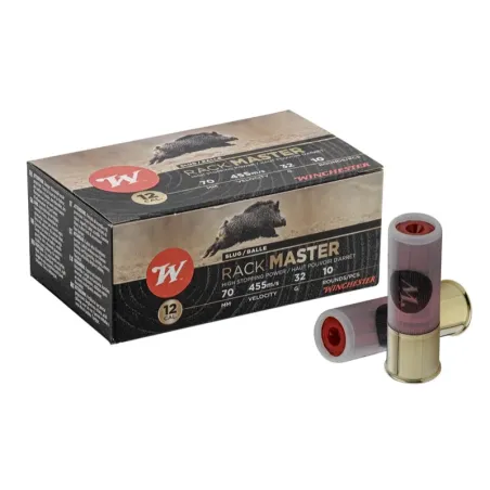 WINCHESTER - Boîte de 10 cartouches calibre 12/70 32g Rackmaster 