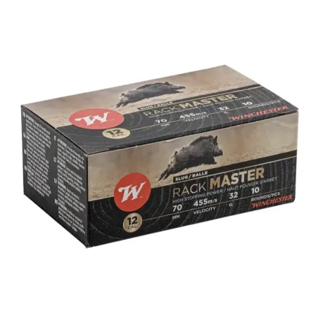 WINCHESTER - Boîte de 10 cartouches calibre 12/70 32g Rackmaster 