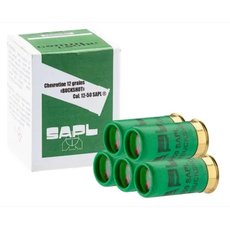 SAPL - Pack Pistolet Gomm-Cogne SAPL GC27 Luxe noir + 1 boîte 12/50 chevrotine SAPL x5 cartouches 