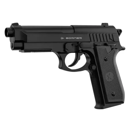 Pistolet airgun Borner 92M en polymère CO2 Cal. 4.5 mm (.177) BB's 