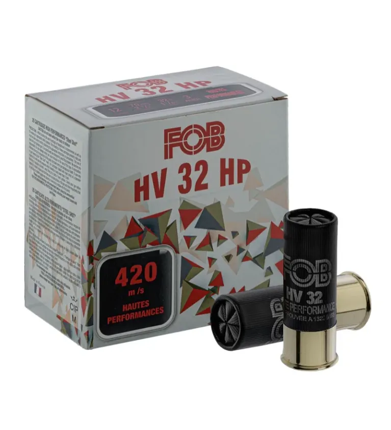 Cartouches Fob HV Acier haute performance - Cal. 12/70  