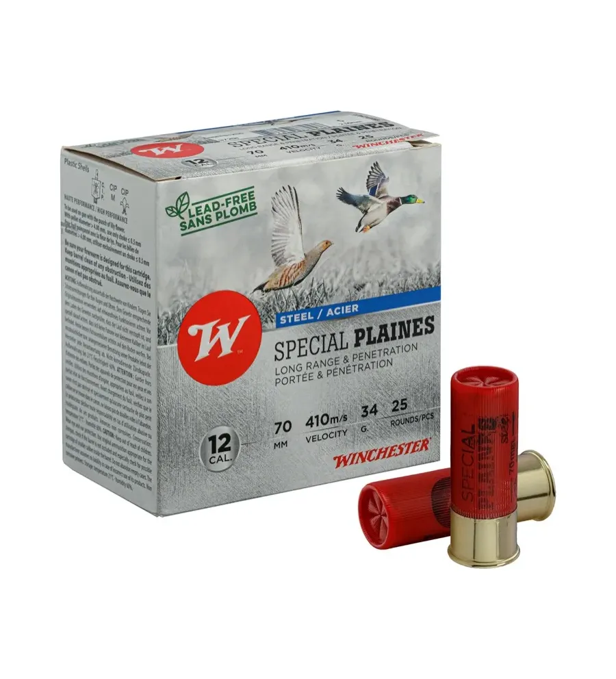 Winchester12/70 34g Acier numéro 5 Hautes Performances Winchester12/70 34g Acier numéro 5 Hautes Performances