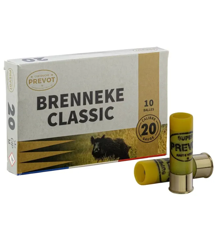 Prevot 20/70 à balle Brenneke Classic demi-blindée 24g 