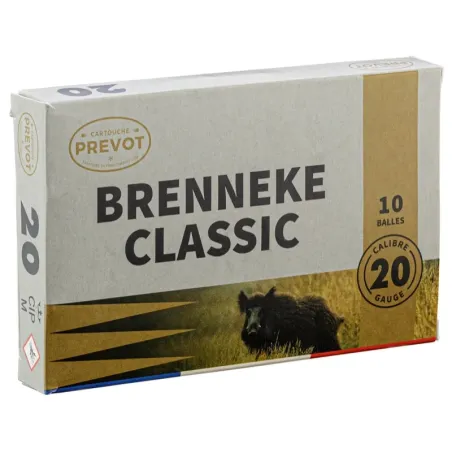 Prevot 20/70 à balle Brenneke Classic demi-blindée 24g 
