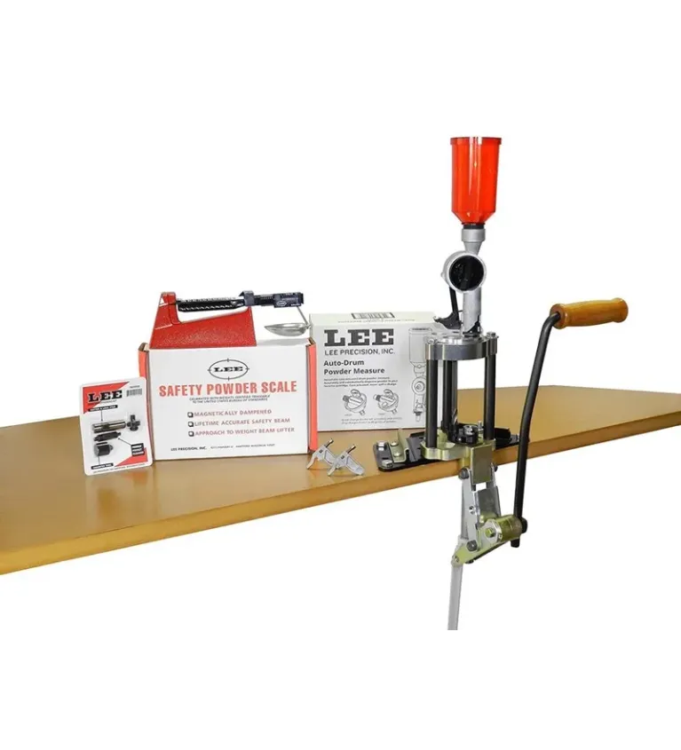 Kit presse de rechargement Lee avec tourelle 4 trous 