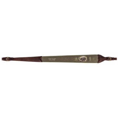 Bretelle carabine en cuir sanglier - Country Sellerie 