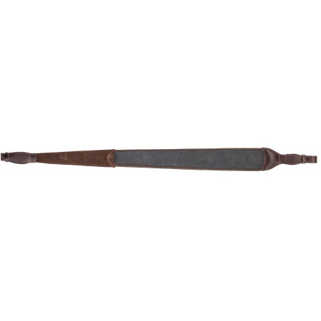 Bretelle carabine en cuir orange - Country Sellerie 