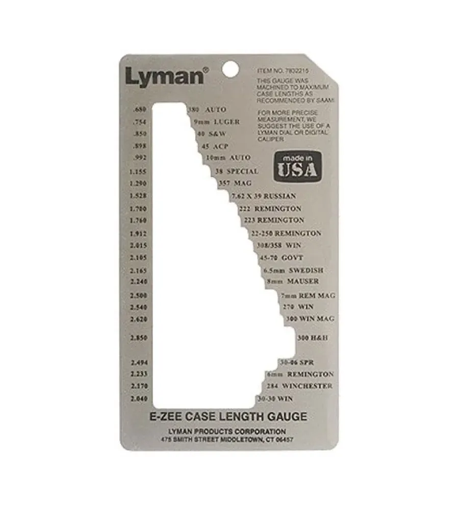 Lyman E-Zee Case Gauge Lyman E-Zee Case Gauge