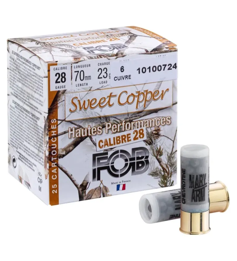 Cartouches FOB Sweet Copper cal. 28 HP 
