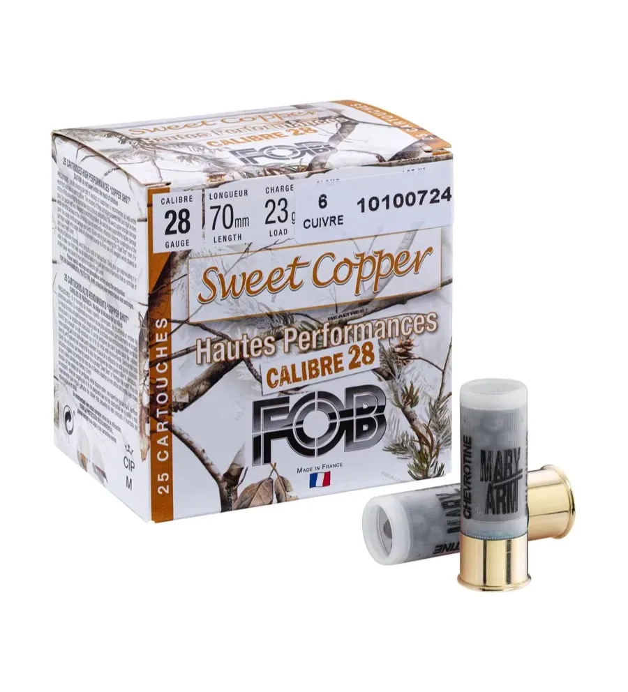 Cartouches FOB Sweet Copper cal. 28 HP Cartouches FOB Sweet Copper cal. 28 HP