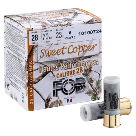 Cartouches FOB Sweet Copper cal. 28 HP 