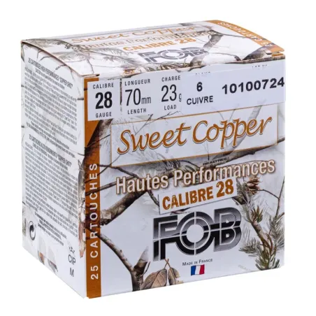 Cartouches FOB Sweet Copper cal. 28 HP 