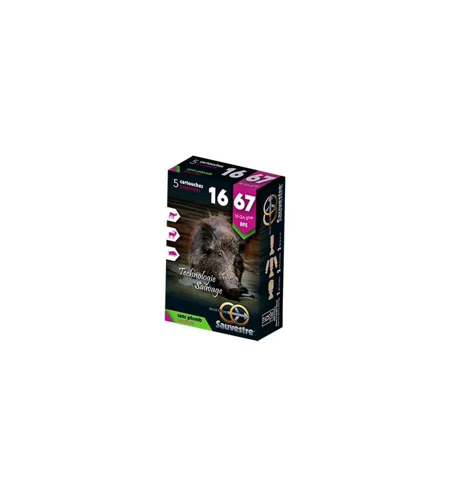Balles Sauvestre BFS Sans Plomb 16/67 20,6g Balles Sauvestre BFS Sans Plomb 16/67 20,6g