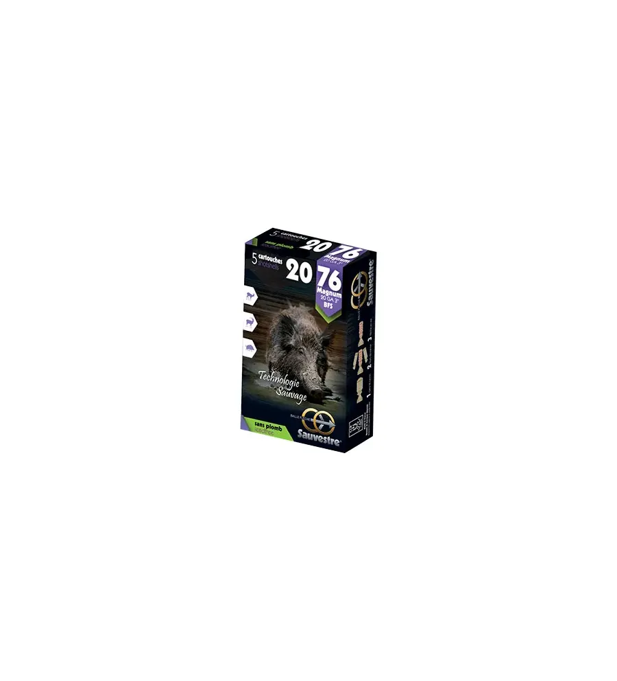 Balles Sauvestre BFS Sans Plomb 20/76 20,6g Balles Sauvestre BFS Sans Plomb 20/76 20,6g